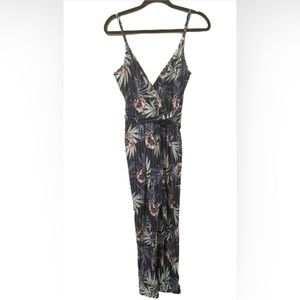 Sleeveless Floral Jumpsuit-Small